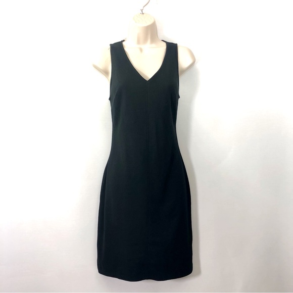 A New Day Black Sleeveless V Neck Dress - Picture 1 of 16